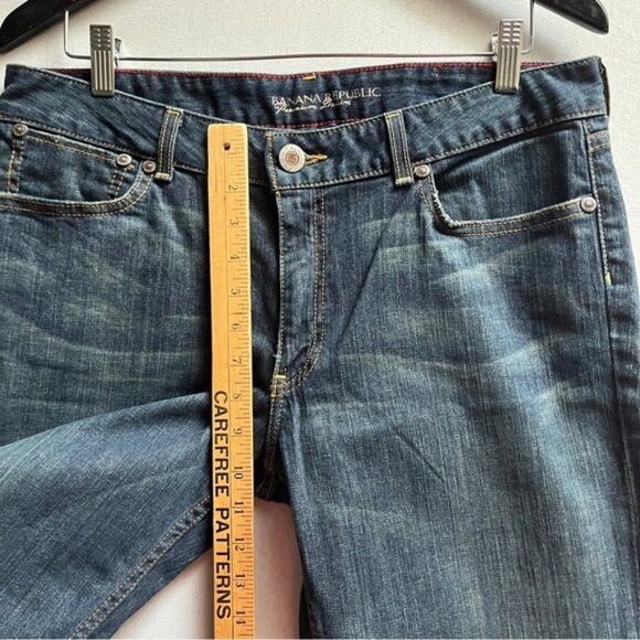 Vintage Banana Republic Premium Denim slim straight leg jeans Sz 14 - Picture 10 of 11